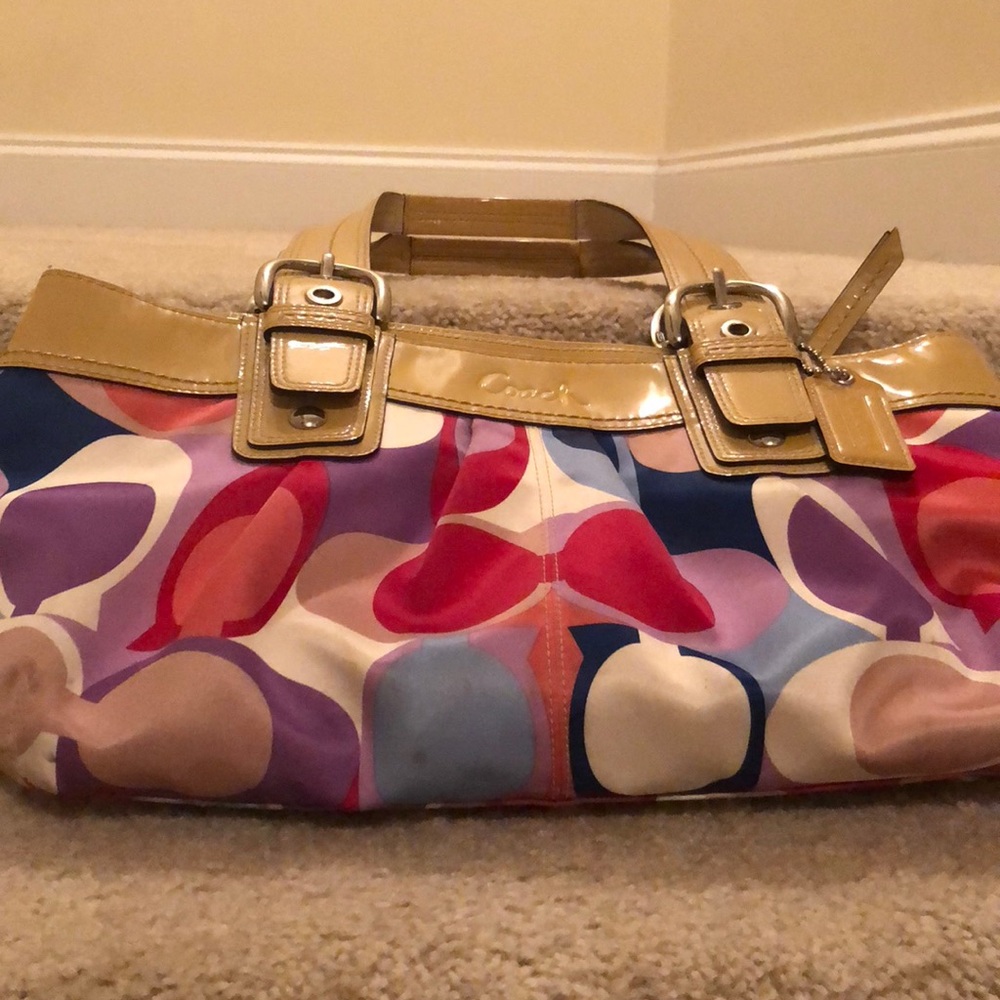 Coach multicolor purse